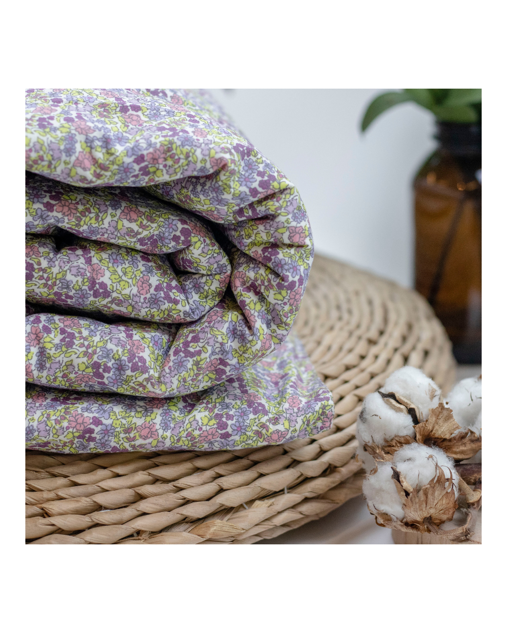 Wildflower Weighted Cotton Blanket